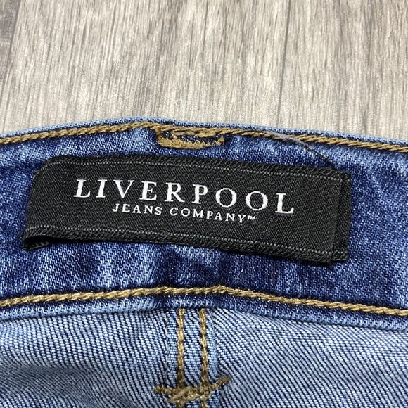 LIVERPOOL Skinny Light Wash Mid Rise Blue Denim Jeans Women's Size 2 - Picture 10 of 14